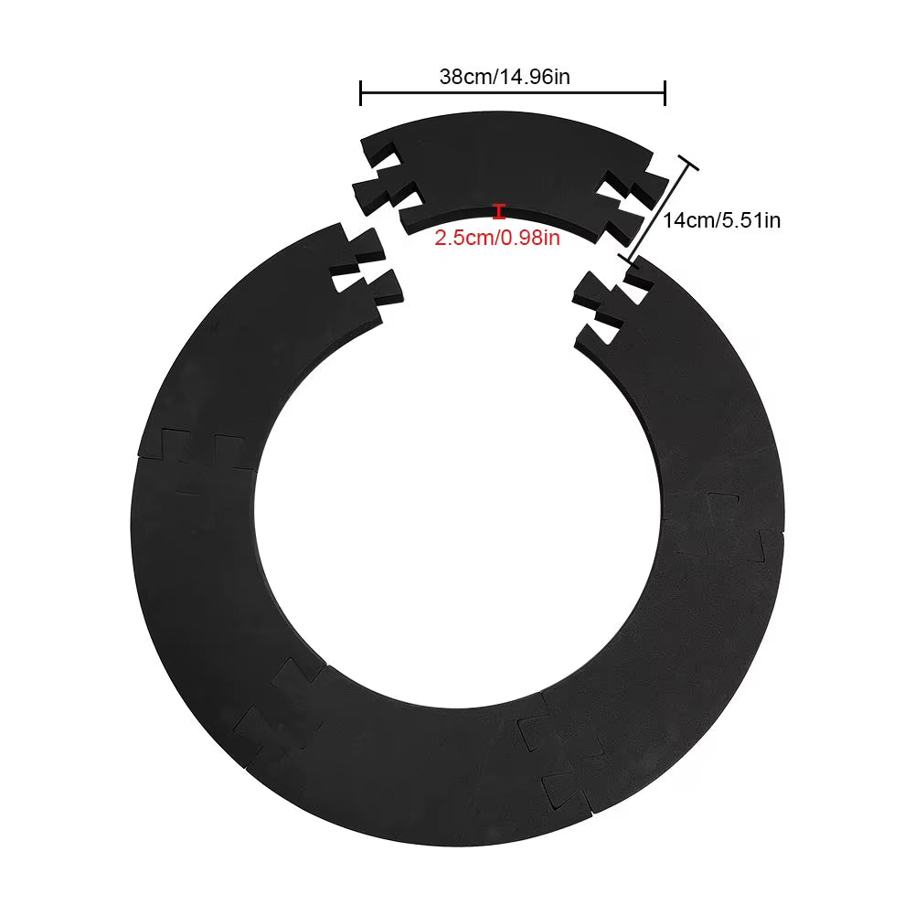 Splicing Dartboard Surround Wall Protector EVA Dart Board for Dart Lovers Removable Dart Surround Jigsaw Ring Design Dart Tool