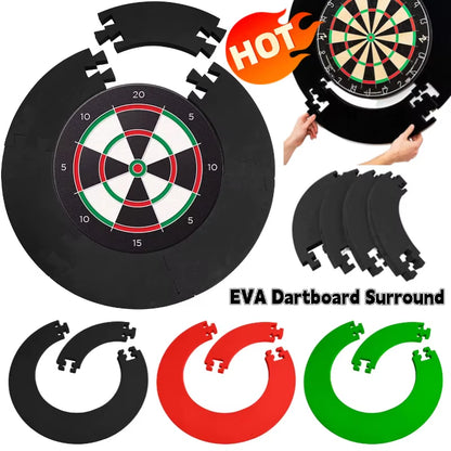Splicing Dartboard Surround Wall Protector EVA Dart Board for Dart Lovers Removable Dart Surround Jigsaw Ring Design Dart Tool